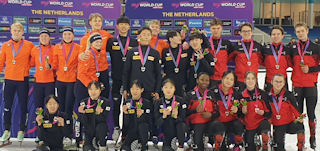 photo: medal winners Mixed Gender Relay